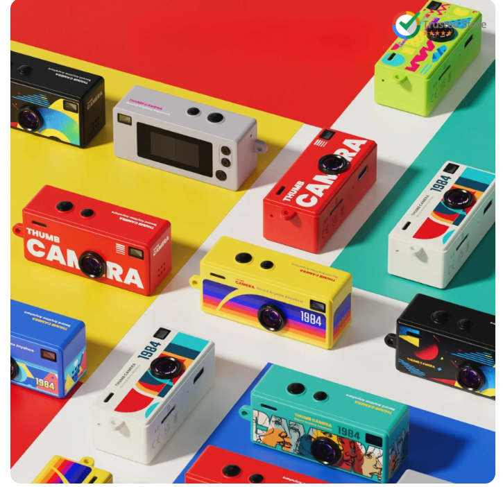 Nandy Home Mini Dijital Retro Kamera - Selfie Video Vlog Kamerası Mini Fotoğraf Makinesi